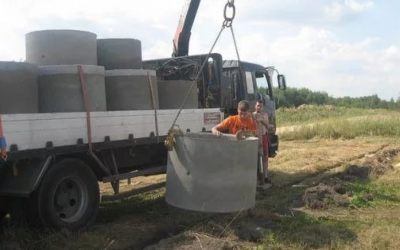 Перевозка бетонных колец и колодцев манипулятором - Калининград, цены, предложения специалистов