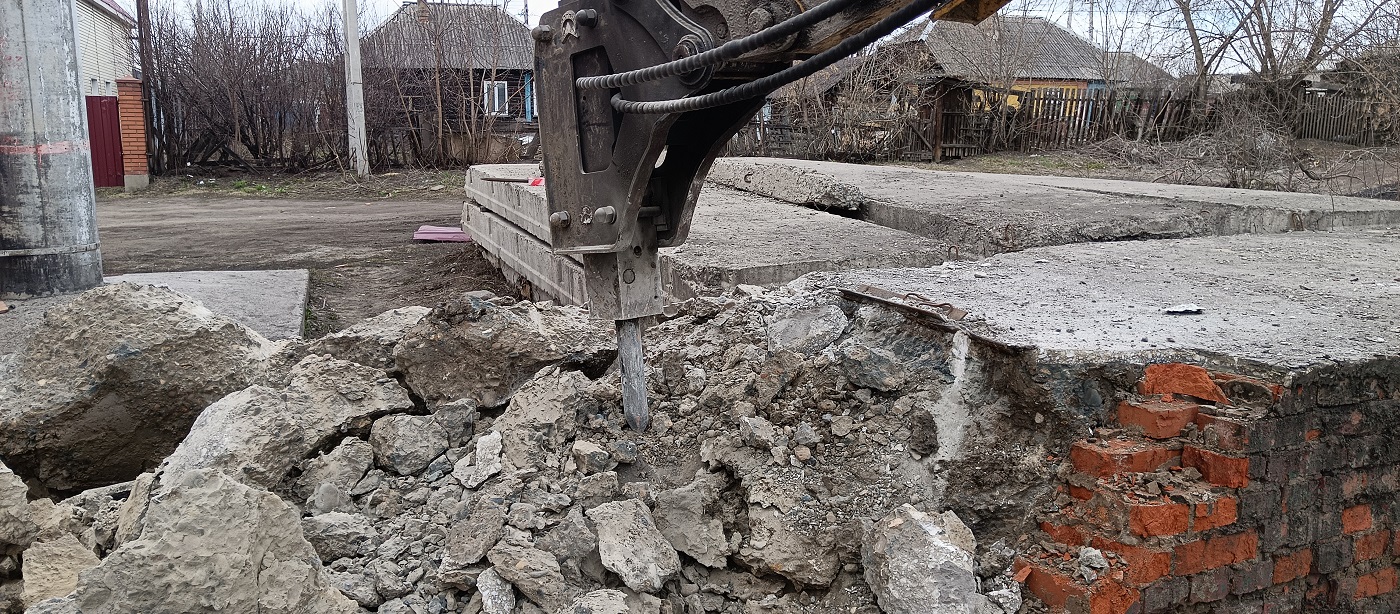 Услуги и заказ гидромолотов для демонтажных работ в Калининградской области